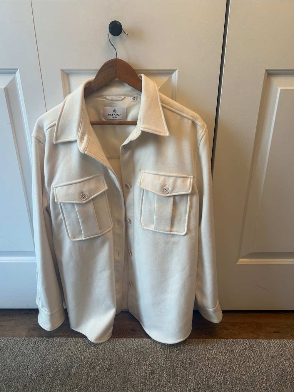 Babaton Off-White Utility Shacket